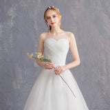 Wedding Dress 2026 New Bridal Thin Bosom Hepburn Simple Dream Super Fairy Long Tail Light Wedding Dress HZ0517