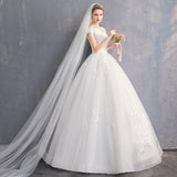 One-Word Shoulder Main Wedding Dress 2026 New Female Maid Bridal In The Spring High-Waist Long Tug-Tail Thin Dress HZ0517