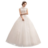 Wedding Dress 2026 New Bridal Collared A Thin Spring Simple Princess Lined Up Light Wedding Dress HZ0517