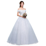 2026 New Spring Wedding Dress Brides Together To Show Thin Shoulder Wedding Dress Korean Style HZ0517