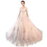 Wedding Dress 2026 New Bridal French Word Shoulder Court Tail Wedding Dress With Dream Princess Light Wedding Dress HZ0517