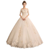 Light Main Wedding Dress Woman 2026 New French Word Shoulder Bride Goes Out Super Xiansen Simple Tail HZ0517