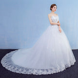 2025 New Brao-Shaped Shoulder Luxury Super Fairy Dream Thin Lace Big Tail Wedding Dress HZ0517