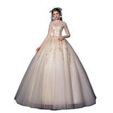 2025 New Senyi One-Word Champagne Starry Sky Main Wedding Dress Bride Dream Thin Simple Sleeve Woman F67 HZ0517
