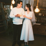 Travel Shot Light Wedding Dress 2026 New Bridal Wedding Dress Girl Little Fairy Dreamy Lineage Simple HZ0517