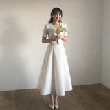 Travel Shot Light Wedding Dress 2026 New Bridal Wedding Dress Girl Little Fairy Dreamy Lineage Simple HZ0517