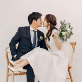 Travel Shot Light Wedding Dress 2026 New Bridal Wedding Dress Girl Little Fairy Dreamy Lineage Simple HZ0517