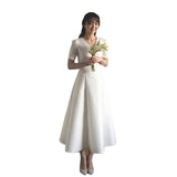 Travel Shot Light Wedding Dress 2026 New Bridal Wedding Dress Girl Little Fairy Dreamy Lineage Simple HZ0517