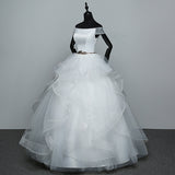 The Main Wedding Dress 2026 New Bride's Word And Shoulder Is Thin And Simple, The Little Girl's Small French Light Wedding Dress Yarn HZ0517