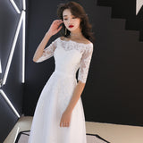 Bride Light Wedding Dress 2026 New Word Shoulder Yarn Retro Hepburn Wind Thin Simple Sen Series Super Fairy HZ0517