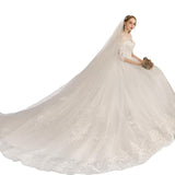 Supply Of Super Xiansen Main Wedding Dress 2026 New Thin White Word Shoulder Bride Tail Wedding Dress HZ0517