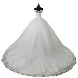 Wedding Dress 2026 New Lace Embroidery Bra Bride Married Sleeveless Wedding Dress Long HZ0517