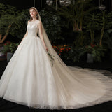 2026 New Light Wedding Dress Sen Family Wedding Private Set Wedding Dress Tug Tail Thin Dress Dress Dress HZ0517