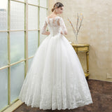 Main Wedding Dress Woman 2026 New Autumn And Winter Korean Version Of The Bride's Long-Sleeved Lace Tug Tail Thin Wedding Dress HZ0517