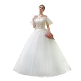 Main Wedding Dress 2026 New Bridal Female Senyi Simple French Super Fairy Thin Out Yarn Light Wedding Dress HZ0517