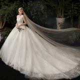 2026 New Light Wedding Dress Sen Family Wedding Private Set Wedding Dress Tug Tail Thin Dress Dress Dress HZ0517