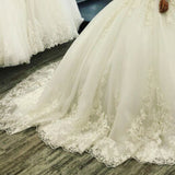 Star Of The Same 2026 New Women's Lace Long-Sleeved Long-Sleeved Wedding Dress HZ0517