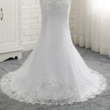Lew-Back Lace Mermaid Wedding Dress 2026 New Cover Sleeve Wedding Vintage Wedding Small Thin Main Yarn HZ0517
