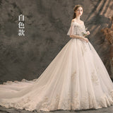 Wedding Women 2026 New Bride Little Tail Luxury Sen Department Net Red French Princess Light Wedding Dress HZ0517