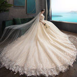 Wedding Dress 2026 New Bridal Breast Elegant Tug-Tail Thin Simple Generous Wedding Yarn Series Light Wedding Dress HZ0517