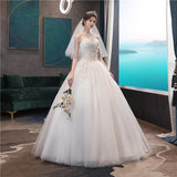 Wedding Dress 2026 New Bridal Breast Elegant Tug-Tail Thin Simple Generous Wedding Yarn Series Light Wedding Dress HZ0517