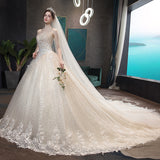 Wedding Dress 2026 New Bridal Breast Elegant Tug-Tail Thin Simple Generous Wedding Yarn Series Light Wedding Dress HZ0517