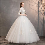 Main Wedding Dress 2026 New Long-Sleeved Princess Bride Showing Thin Temperament Long Travel Shot Light Wedding Dress HZ0517