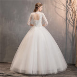 Main Wedding Dress 2026 New Long-Sleeved Princess Bride Showing Thin Temperament Long Travel Shot Light Wedding Dress HZ0517