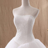 2026 Spring New Tailed Wedding Dress White Simple Atmospheric Large Size High-Waisted Bridal Wedding Dress HZ0517