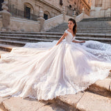 Wedding Dress Big Tail Wedding Dress Bride 2026 New Waist V-Necked Back Wedding Dress HZ0517