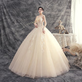 Wedding Dress 2026 New Champagne Bridal Pabridal Simple Main Wedding Dress Super Fairy Temperament Dream Wedding Dress HZ0517