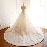 2026 New Elegant Wedding Dress Elegant Thin Shoulder Deep V Wedding Dress Female Court Style Wedding Dress HZ0517