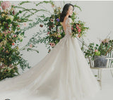 Dream Master Light Wedding Dress 2026 New Bridal Tail Super Xian Sen Temperament Neat Pregnant Woman Cover Arm HZ0517