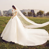 Wedding Dress 2026 New Bride Simple Fetal French-Style Tailing Super Fairy Dreamy Temperament Wedding Dress Spring HZ0517