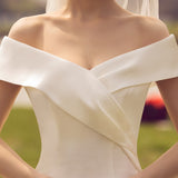 Wedding Dress 2026 New Bride Simple Fetal French-Style Tailing Super Fairy Dreamy Temperament Wedding Dress Spring HZ0517