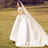 Wedding Dress 2026 New Bride Simple Fetal French-Style Tailing Super Fairy Dreamy Temperament Wedding Dress Spring HZ0517