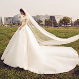 Wedding Dress 2026 New Bride Simple Fetal French-Style Tailing Super Fairy Dreamy Temperament Wedding Dress Spring HZ0517