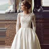 Wedding Dress Tug-Tail Light Wedding Dress Large Code Simple High-End Main Wedding Dress Lace High-Rise Thin Dress HZ0517