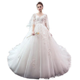 Main Wedding Dress 2026 New Bridal Dress Large Size Thin Tug Princess Dream Fatmm Belly Wedding Dress HZ0517