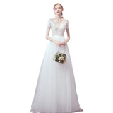 French Light Wedding Dress 2026 New Bridal Mori Simple Atmosphere Super Fairy Travel Small Tail Yarn Dress Dress HZ0517