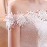 The New Bride's Shoulder-To-Shoulder Fish Tail Slim Slim Long Tail Large-Size Wedding Dress Y02 HZ0517