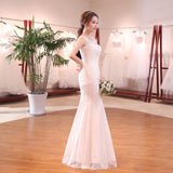 Wedding Dress With Fishtail 2025 New Brides Shoulder-To-Shoulder Simple Slimming Spring Girl Y04 HZ0517