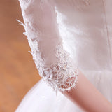 Wedding Dress 2025 New Spring Korean Style Shoulder-Shouldered Bridal Lace Slimming G20 HZ0517