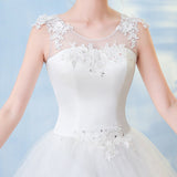Wedding Dress 2026 New Bridal Wedding Dress Large Size Round Collar Shoulder Lace Wedding Dress T50 HZ0517