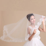 Bridal Head Yarn Korean Lace Lace Long Yarn 1.5 Meters Head Yarn Wedding Tail White Head Yarn Wedding Accessories HZ0517