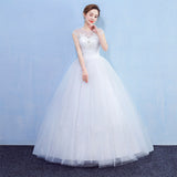 2026 New Large-Size Wedding Dress Collar Shoulder Lace Wedding Dress HZ0517