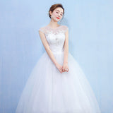 2026 New Large-Size Wedding Dress Collar Shoulder Lace Wedding Dress HZ0517