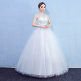 2026 New Large-Size Wedding Dress Collar Shoulder Lace Wedding Dress HZ0517