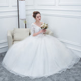Wedding Bi-Slender Bride 2025 New Sexy White Wedding Dresses In The Sleeves HZ0517
