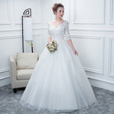 Wedding Bi-Slender Bride 2025 New Sexy White Wedding Dresses In The Sleeves HZ0517